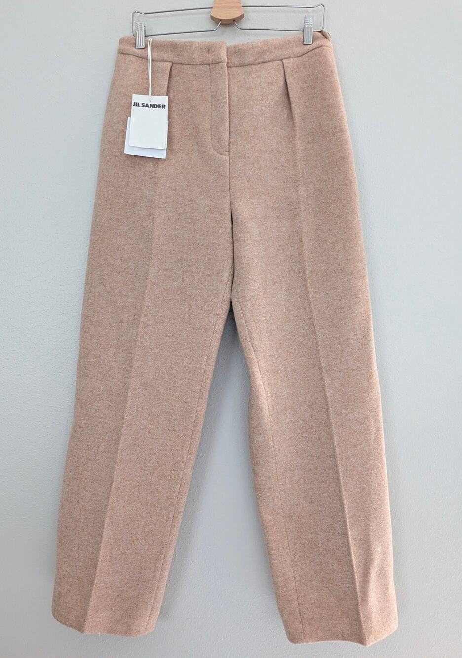 NWT Jil Sander Pleated Fleece Wool Pants Women’s Trousers EUR 36 US 6  $1,150